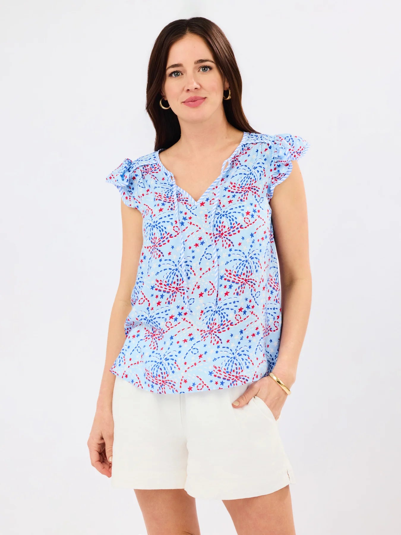 Lydia Top | Star Spangled Blue