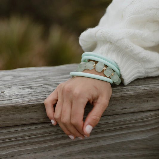 Seafoam Beaded Bracelet