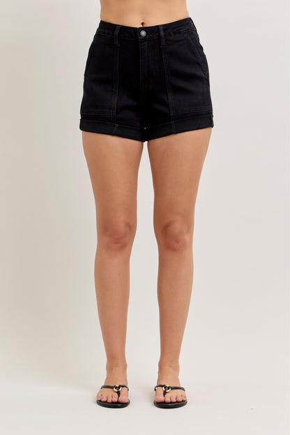 High Waist Aurora Weekender Short Double Rolled Cuff