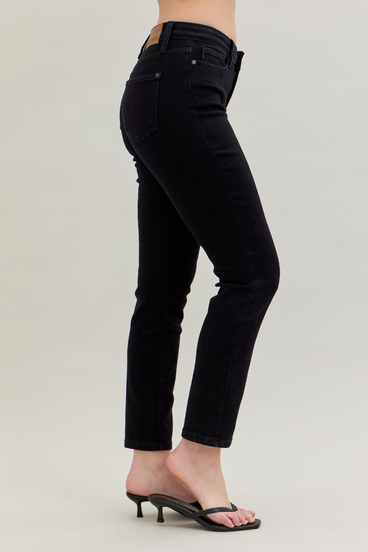 Midrise Slim Fit Jeans | Jet Black