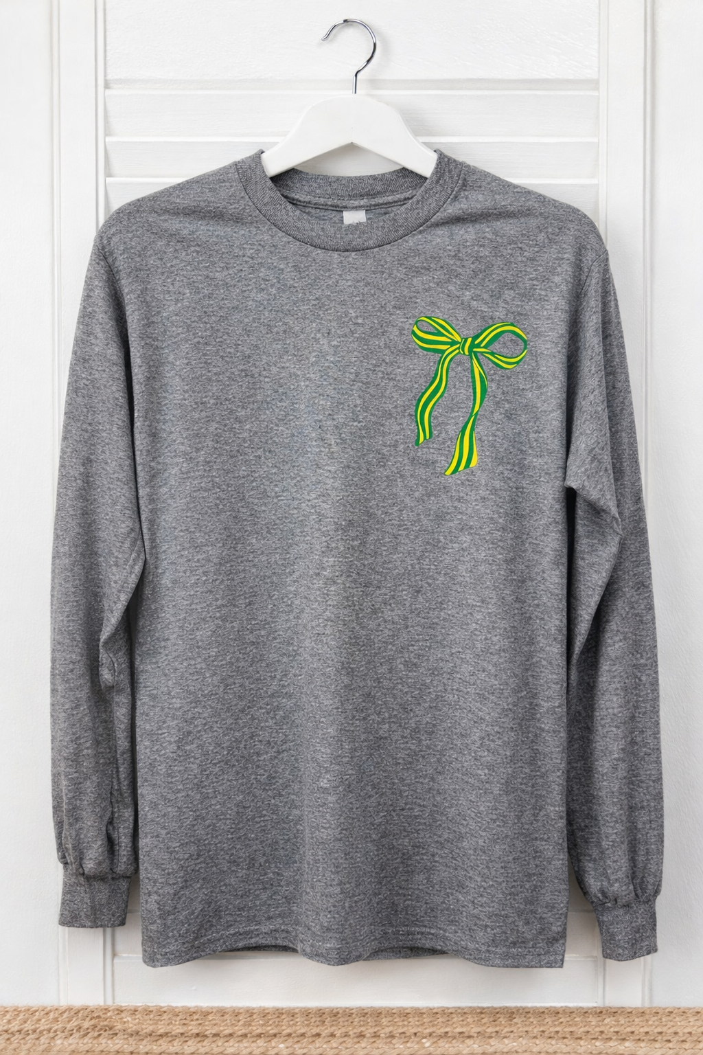 Raider Green and Gold Bow Long Sleeve Top