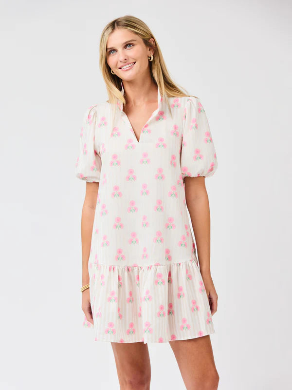 Nancy Dress | Sweetbriar Stripe Pink