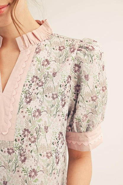 Floral Jacquard Lovely Shift Dress
