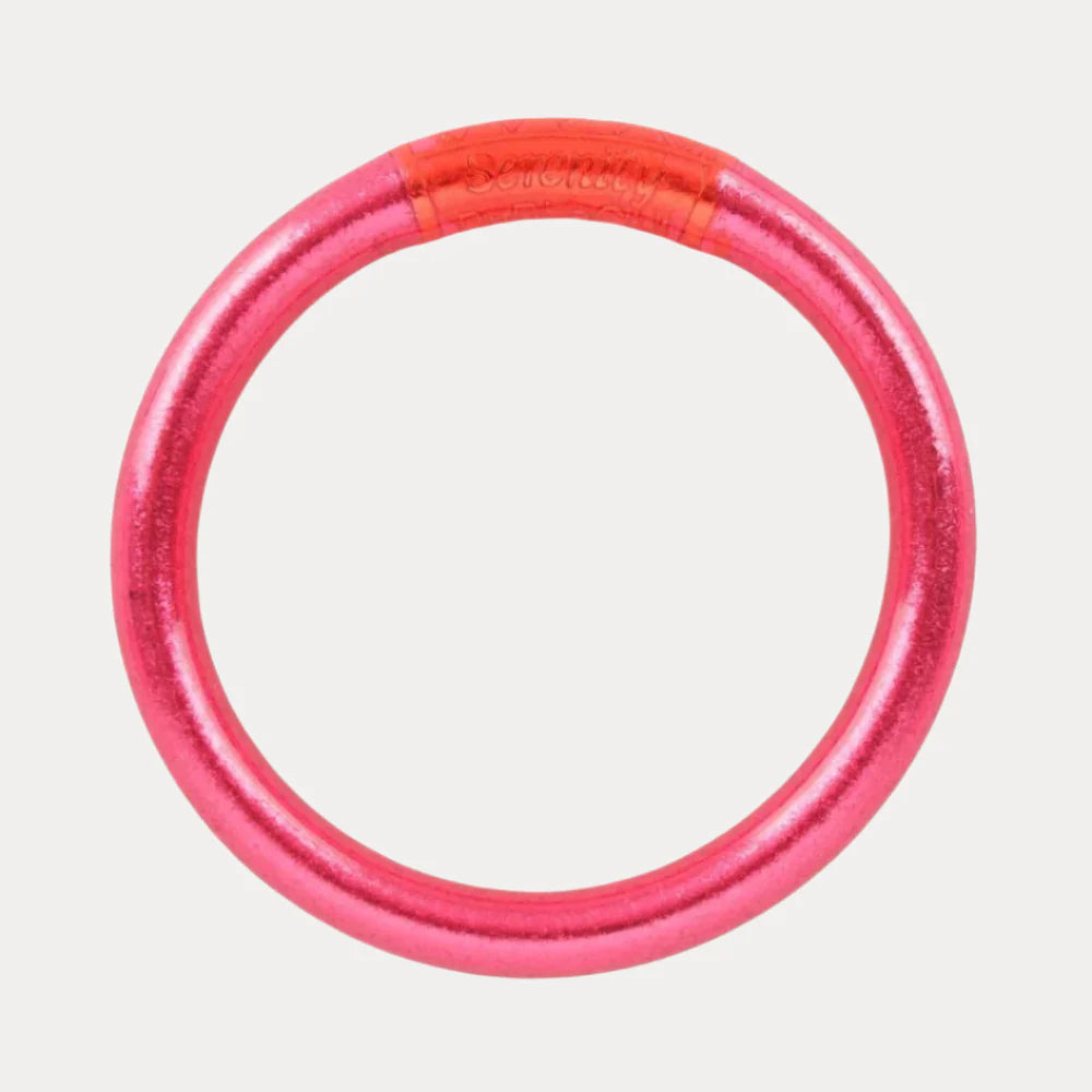 Pink Tzubbie All Weather Bangle Serenity Prayer