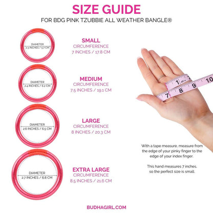 Pink Tzubbie All Weather Bangle Serenity Prayer