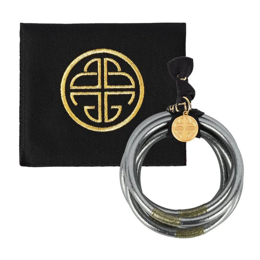 Graphite All Weather Bangle (Set of 6) Serenity Prayer