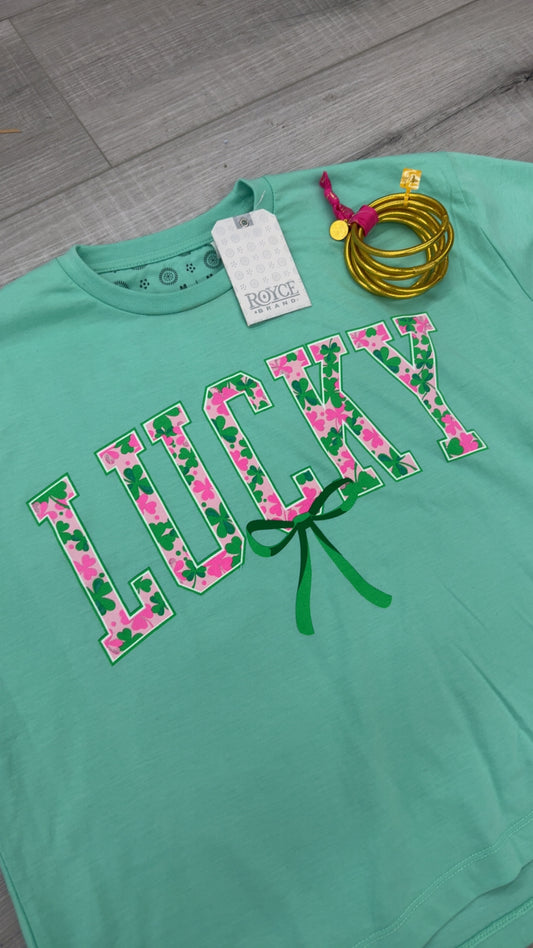 Arched Lucky Bow Oversized Top