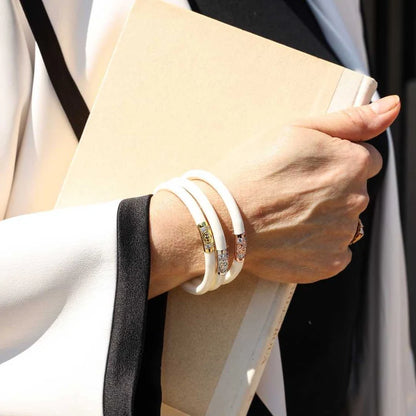 Three Kings All Weather Bangle in Ivory