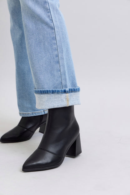 Midrise Thermal Bootcut Jeans