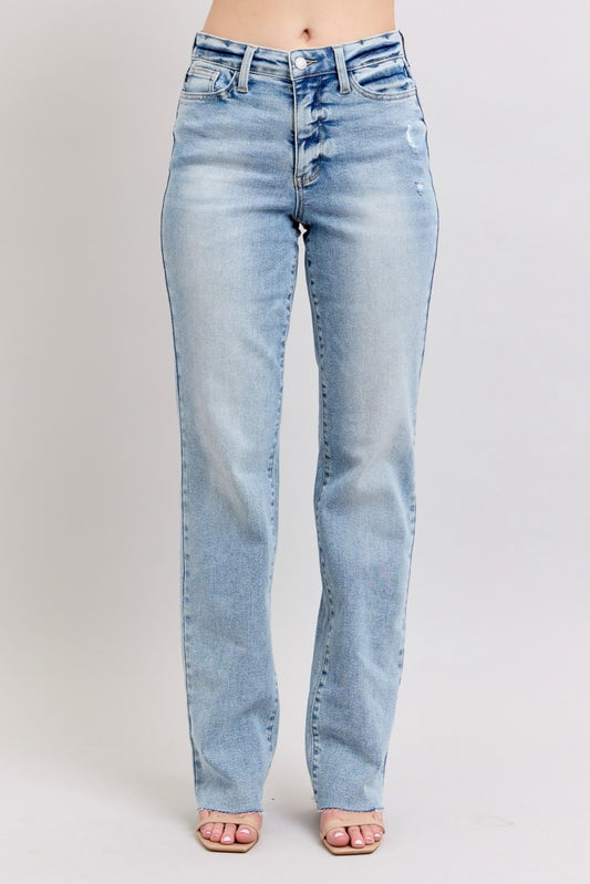 Midrise Light Wash Dad Jean