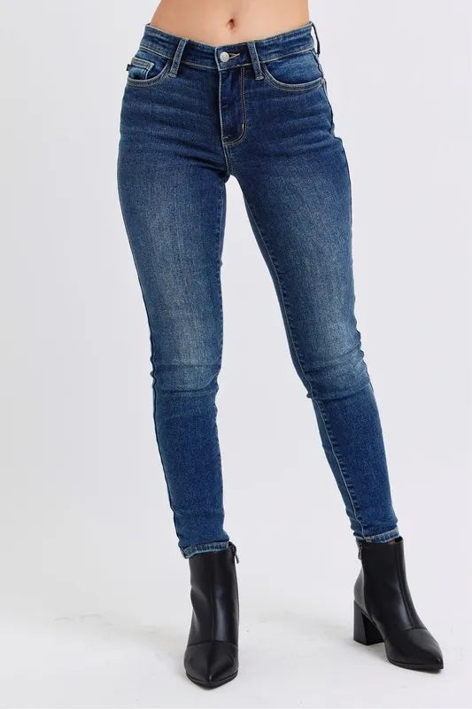 Midrise Thermal Skinny Fit Jeans