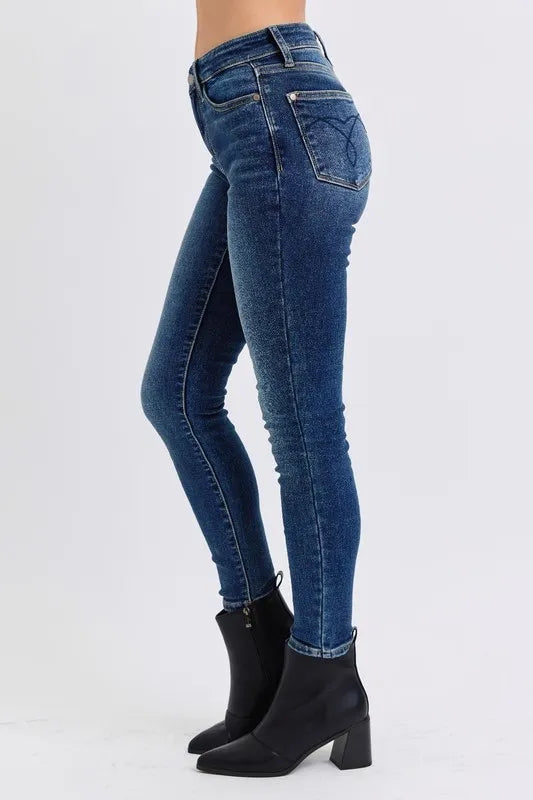 Midrise Thermal Skinny Fit Jeans