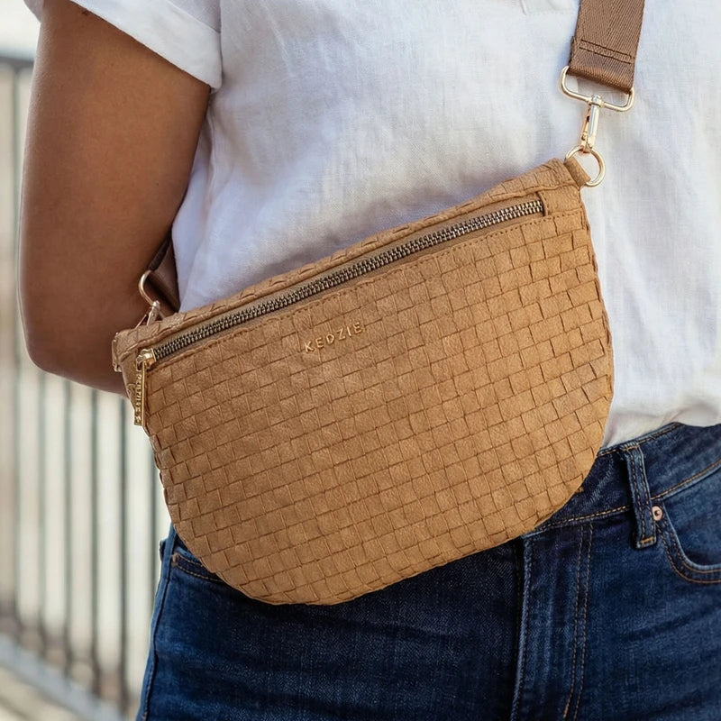 Terrace Woven Crossbody | Tan