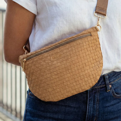 Terrace Woven Crossbody | Tan