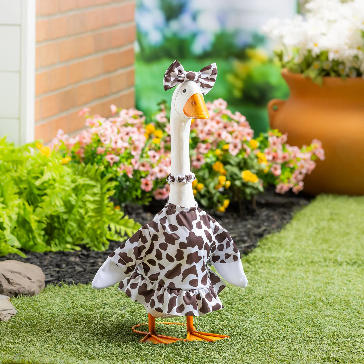 Porch Goose Outfit | Cow Print Gown