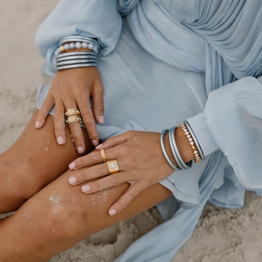 Celeste All Weather Bangle (Set of 6) Serenity Prayer