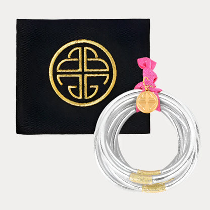 Silver All Weather Bangle (Set of 6) Serenity Prayer