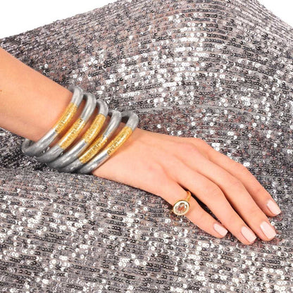 Silver Tzubbie All Weather Bangle Serenity Prayer