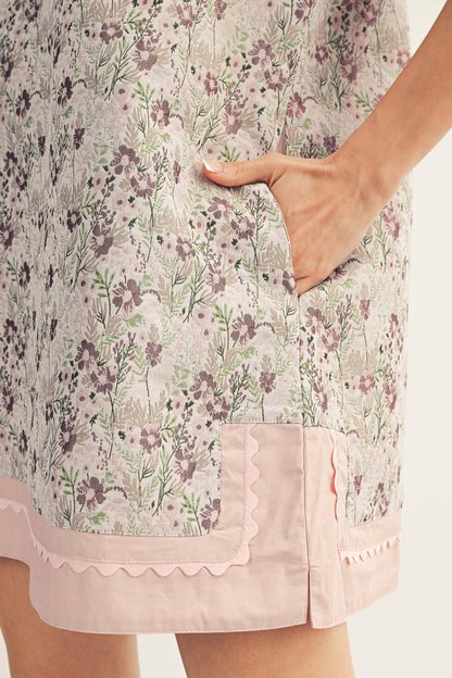 Floral Jacquard Lovely Shift Dress