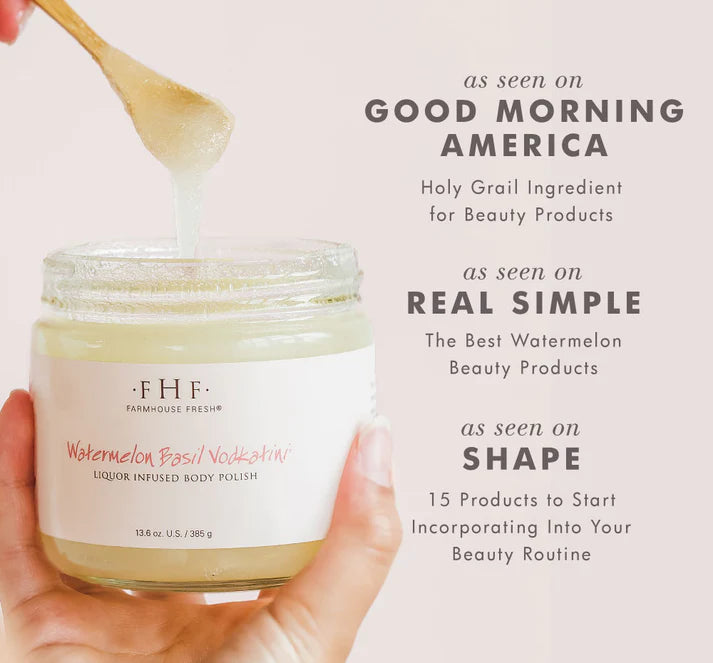 Watermelon Basil Vodkatini® Liquor Infused Body Polish